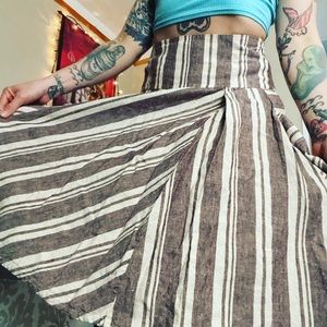 gorgeous cream & wine colored linen dress by gap🐚